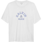 calvin klein varsity logo t shirt bp nx e tkf