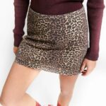 indee leopard jeans rok bp b y tjzba