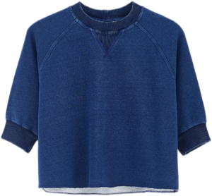 bellerose fabini korte mouwen sweater indigo bp b tzp