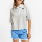 indee plain polo t shirt off white bp k k tnrw
