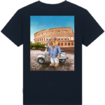 baron filou backprint the rivera cruiser t shirt navy blue bp aw a tbarw