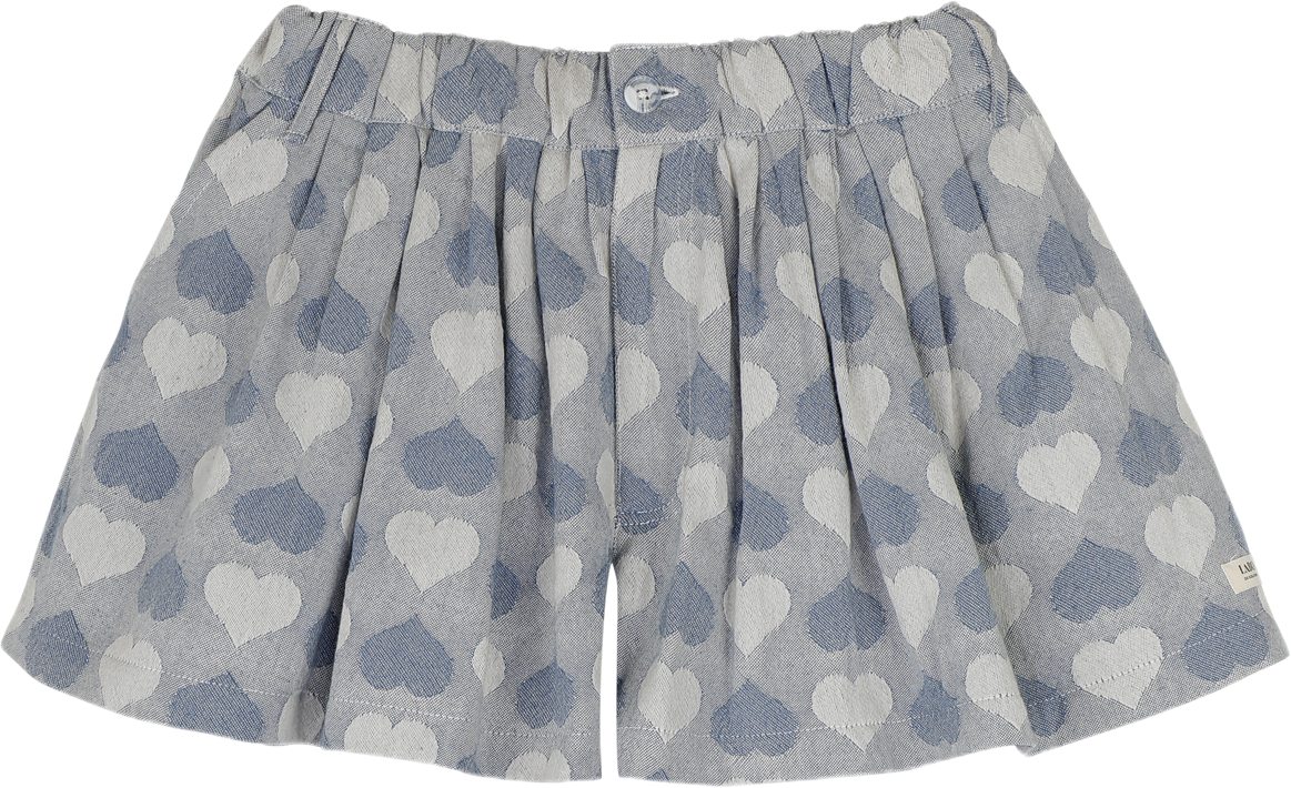 labo de colores lois heart slub skort blue denim light bp zx re tappaf