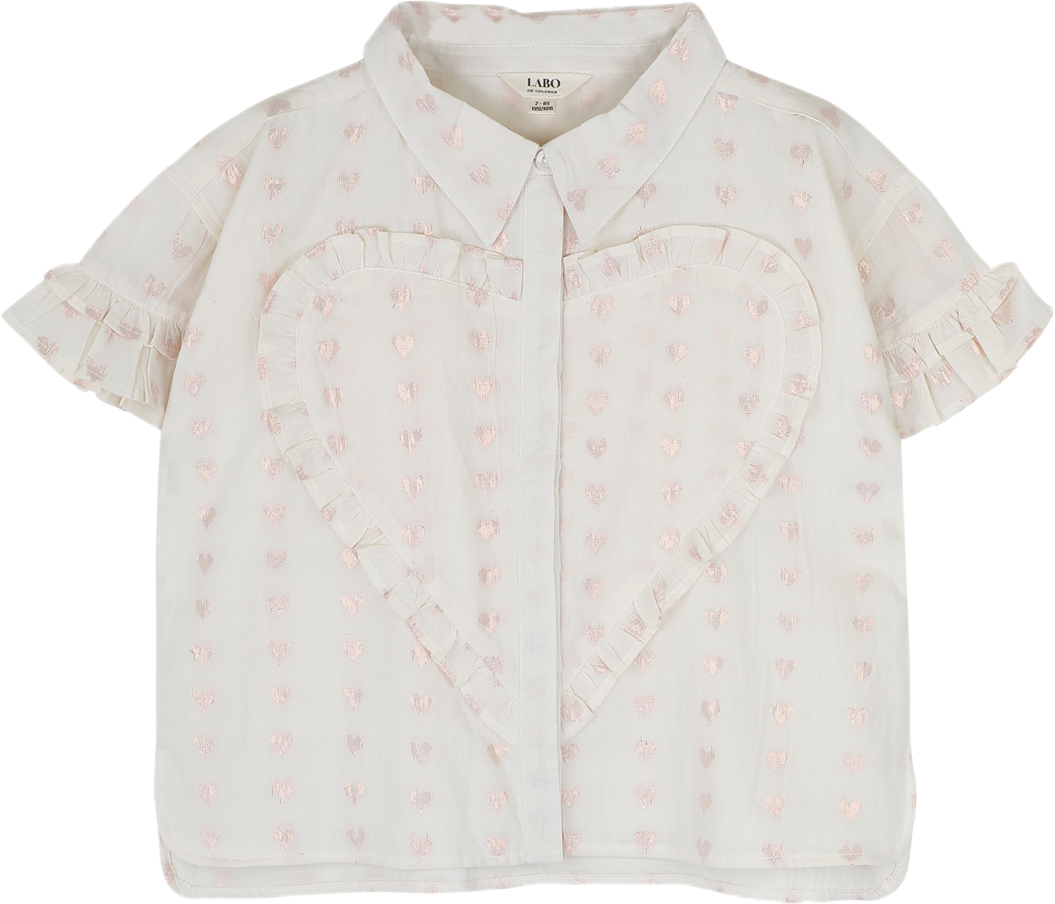 labo de colores lora heart blouse off white bp qo tapow