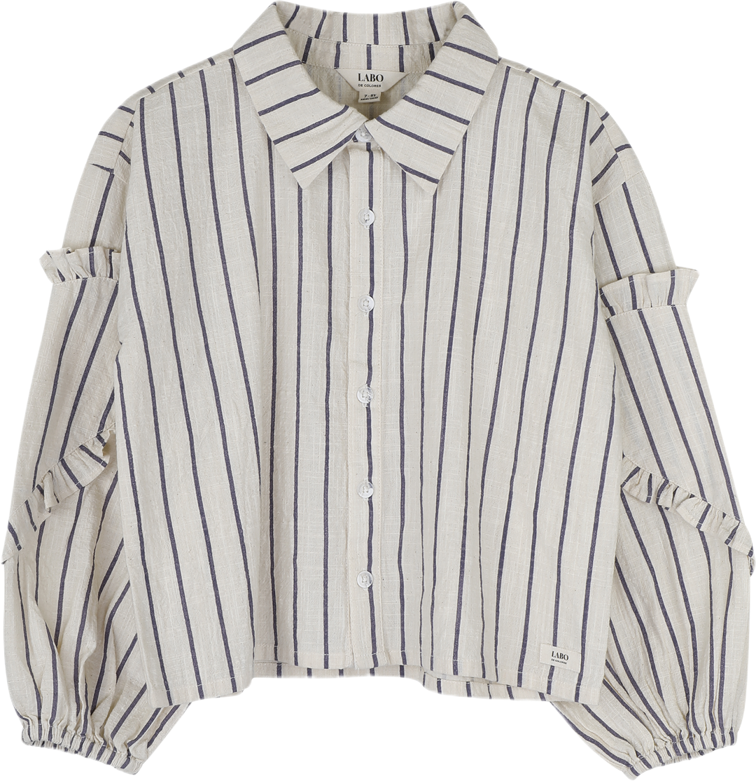 labo de colores lovee stripe blouse lavender grey bp rl tappi