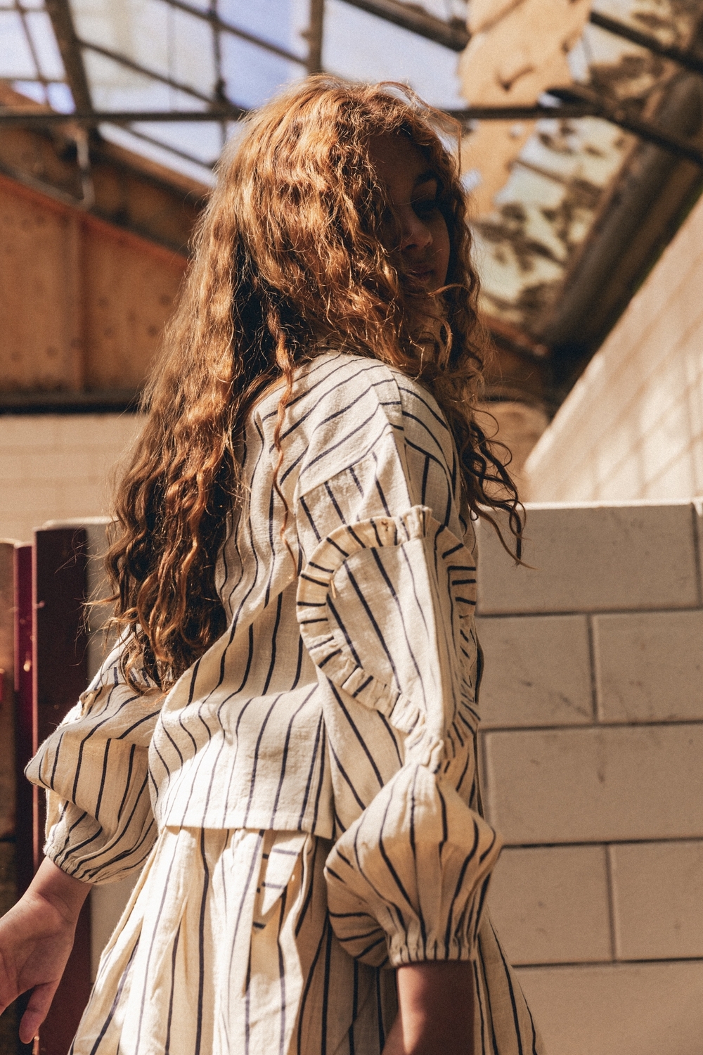 labo de colores lovee stripe blouse lavender grey bp rm tappi