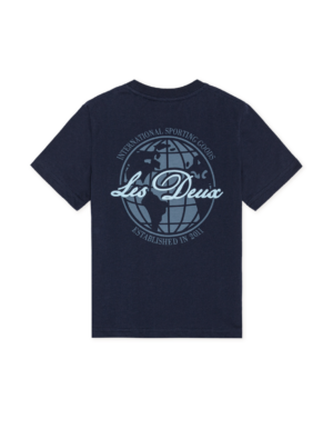 les deux globe backprint t shirt dark navy bp qt ac tazei