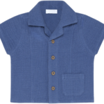 noppies muslin shirt p blue bp bq vc tyz