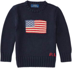 ralph lauren gebreide trui vlag navy bp iq cs tw