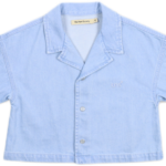 the new society belliss korte mouwen blouse light denim bp z c tjs