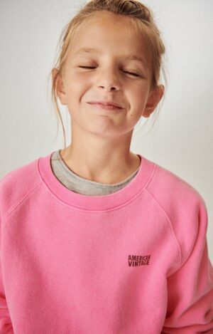 american vintage sweater izubird rose fluo bp v afp tbqp