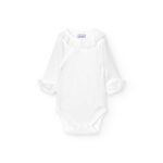 babidu overslag romper met ruffle kraagje blanco bp so e tybi