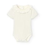 babidu romper met ruche kraag beige bp sc cy txtn