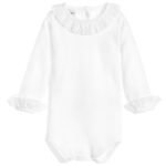 babidu romper met ruffle kraagje blanco bp sm du tye