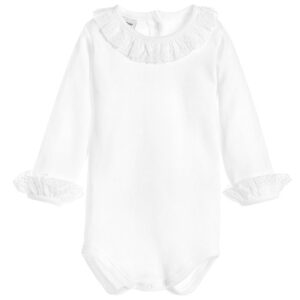 babidu romper met ruffle kraagje blanco bp sm du tye
