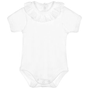 babidu romper met ruffle kraagje blanco bp sn e tyzt