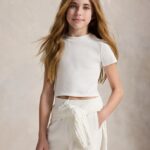 ralph lauren rib cropped t shirt bp ie ase tcikb