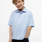 tommy hilfiger jersey seersucker shirt cq bp m a tbauh