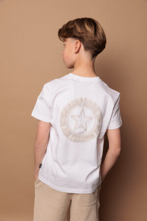 airforce diplopia round logo t shirt white oatmeal bp bcf teu
