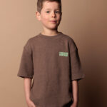american vintage evona fleece t shirt marron surteint bp d bu teqm