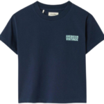 american vintage gixy t shirt navy bp v aon tcasb