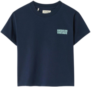 american vintage gixy t shirt navy bp v aon tcasb