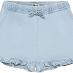 daily denim short met ruche light denim blue bp l z tdjv