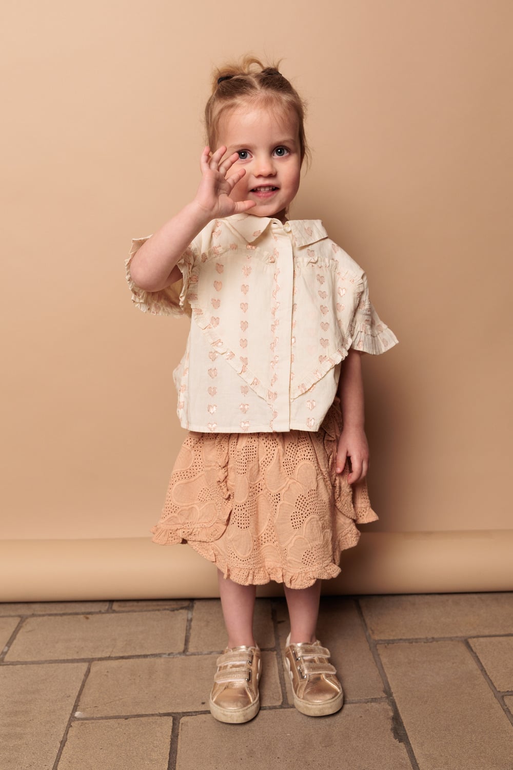 labo de colores lora heart blouse off white bp bd teq