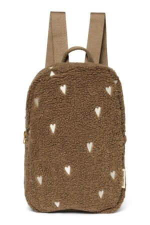 studio noos teddy hearts mini backpack brown hearts bp au tcrqc