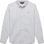 tommy hilfiger gestreept strech overhemd bp q ok tequ
