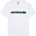 jacob cohen t shirt met boucle logo bianco bp e bzl tfaft