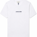 jacob cohen t shirt met logo bianco bp f bzn tfaxt