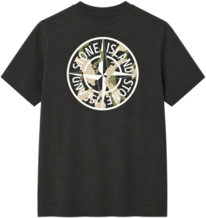 stone island camo backprint t shirt v bp q ci thf