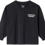 american vintage fizvalley longsleeve t shirt noir bp eq cyw tizkk