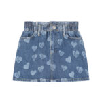 charlie petite jada hearts denim skirt medium blue bp lg cwe tipxd