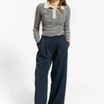 indee wide leg broek navy bp dm tikyec