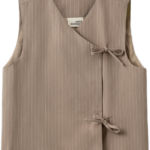 sofie schnoor cailin gilet beige striped bp bt temago