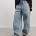 the new society curved balloon jeans light blue denim bp yp crb tislj