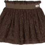 baje essie geborduurde tulle rok brown choco bp aw der tiobb