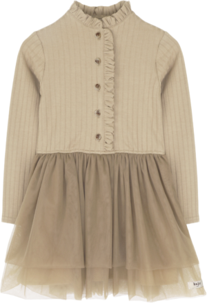 baje junna jurk tulle beige bp am df tiobif