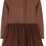 baje junna jurk tulle copper brown bp am df tiobin
