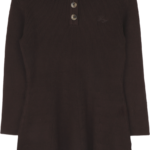 baje norez gebreide polo jurk brown choco bp ak df tiobje