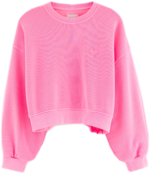 bellerose fenya oversized sweater fluo pink bp v dd tioyb