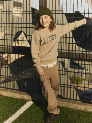 les deux college sweater dark sand melange bp ib dkt tjaxj