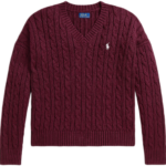 ralph lauren gebreide kabeltrui v hals bp m dv tkbba