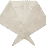 sofie schnoor tea geborduurde sjaal off white bp bsu tema