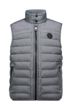 airforce doorgestikte bodywarmer pewter bp mk om tks