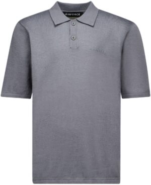 airforce knitted polo pewter pewter bp w l tkcn