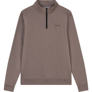 ambique quinten half zip sweater taupe bp m tu tkfn