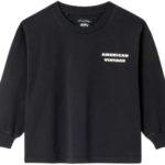 american vintage fizvalley longsleeve t shirt noir bp eq cyw tlilkb