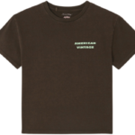 american vintage logo t shirt choco vintage bp fe ej tlilsm